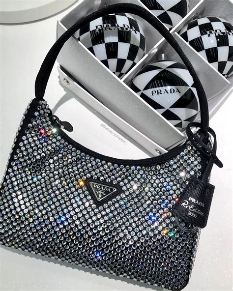 prada black diamond bag